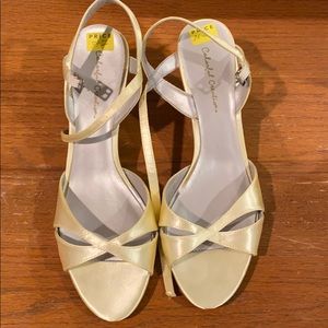 Gold heels size 10B